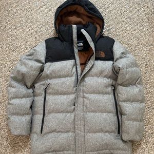 A medium North Face winter coat